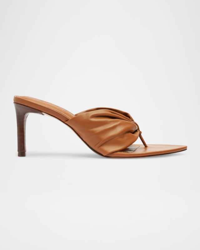 Lori Calfskin Thong Slide Sandals